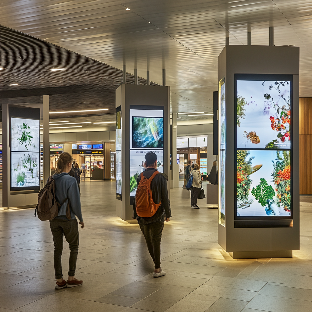 Central Connection Zone links Western and Eastern lounges with Canada's future vision.