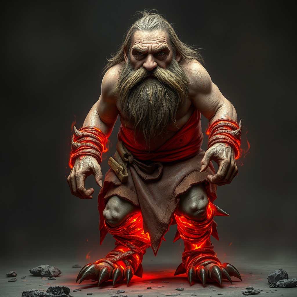 Chaotic Dwarf Miner's Unnatural, Fiery Transformation