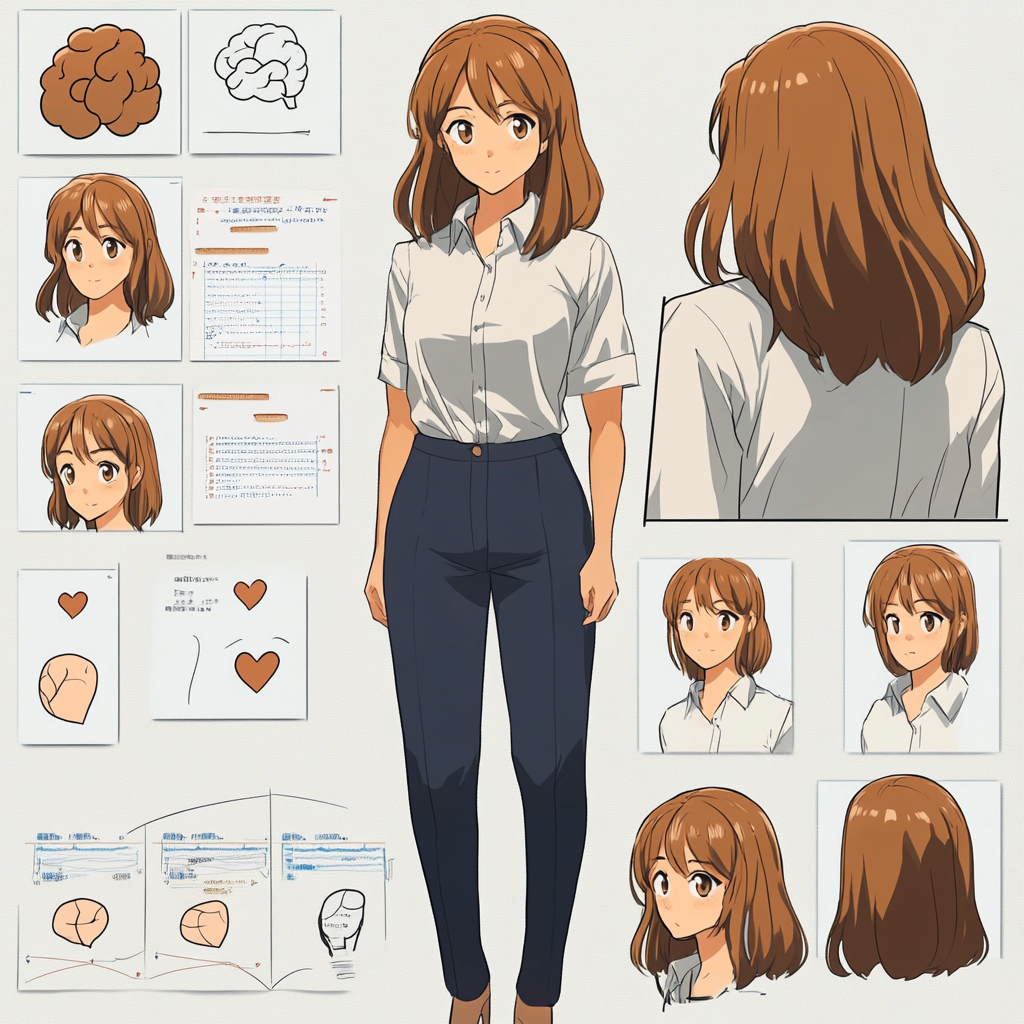 Character sheet for ‘Tappuru Sensei’ in a professional setting