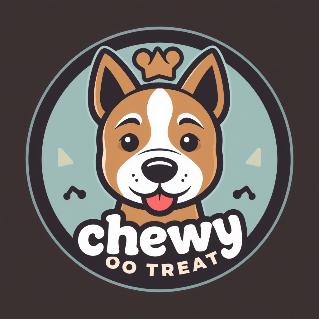 Chewy's Dog Treats Logo Design Concept