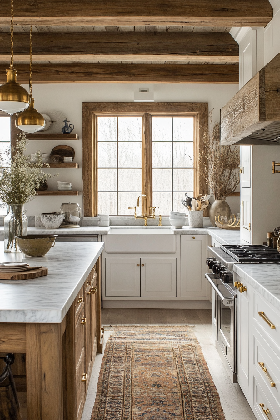 Chic Rustic Kitchen with Modern Touches