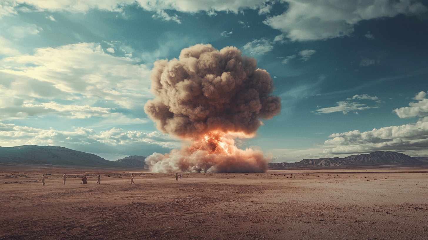 Chinese scientists successfully detonate atomic bomb in Lop Nor desert