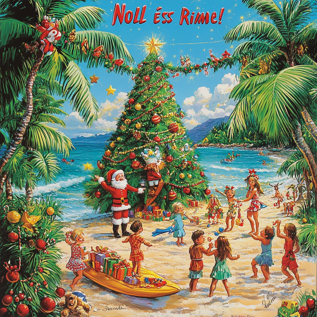 Christmas Catalog: Tropical Beach Theme for Kids