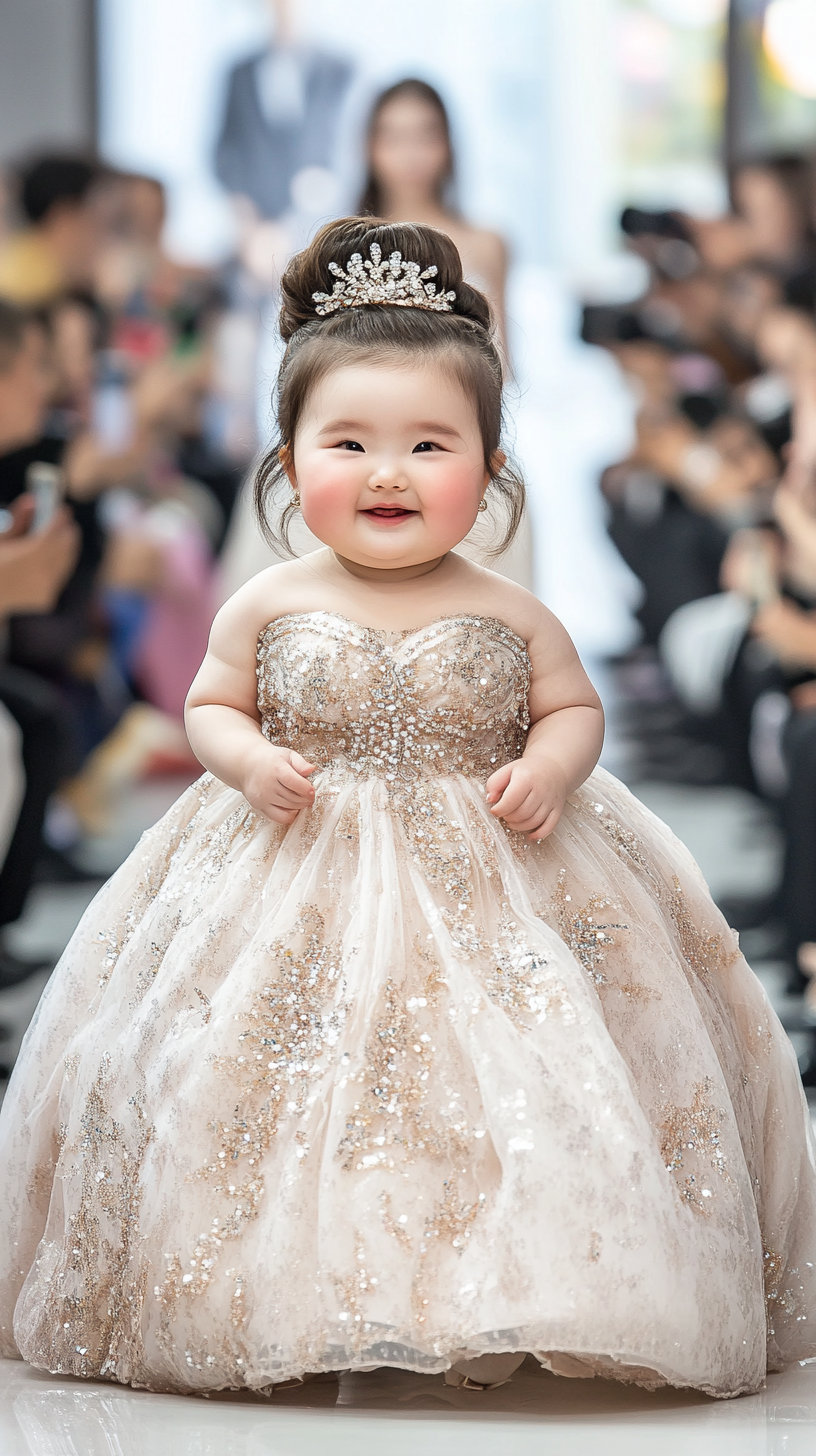 Chubby Baby Supermodel Struts in Paris Fashion Week