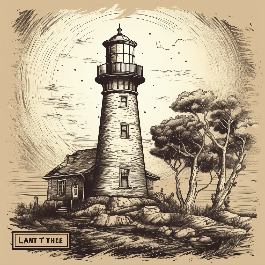 Classic lighthouse with intricate details and dramatic effects.