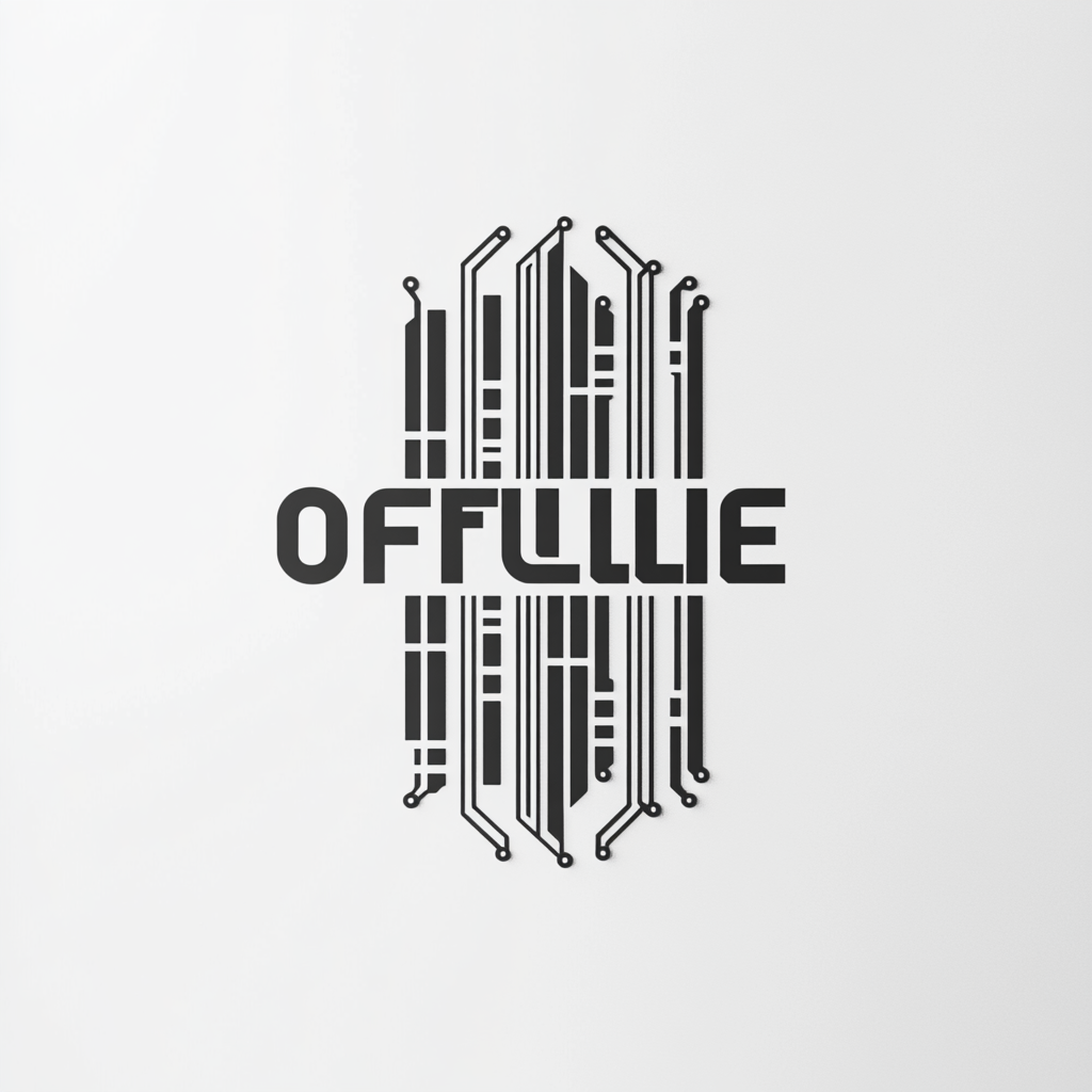 Clean Minimalist Logo Design 'OFFLINE' Inspired by Vignelli