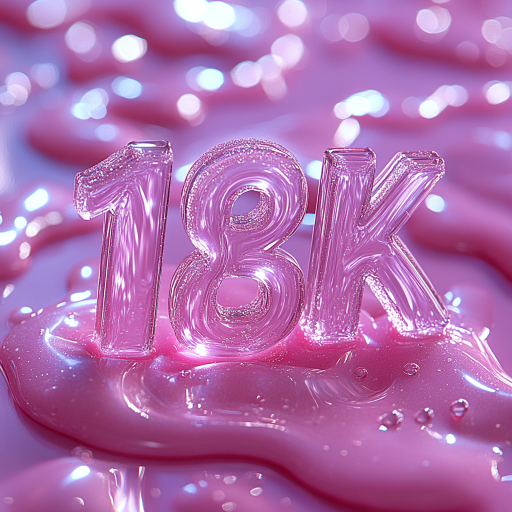 Clean celebration image for cosmetics store with 13K followers.