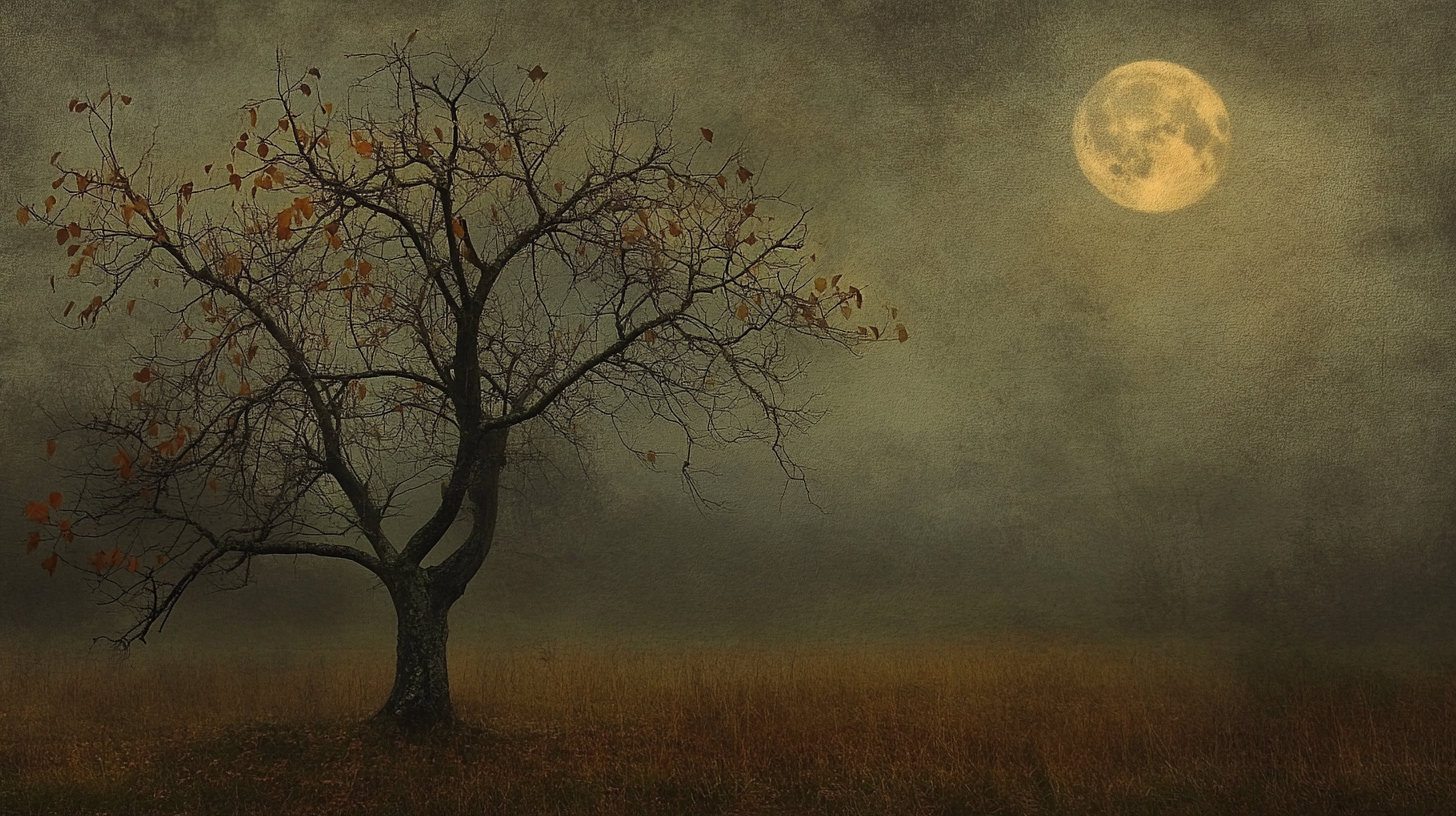 Cold Moonlight on Autumn Fields - Shadowless Days