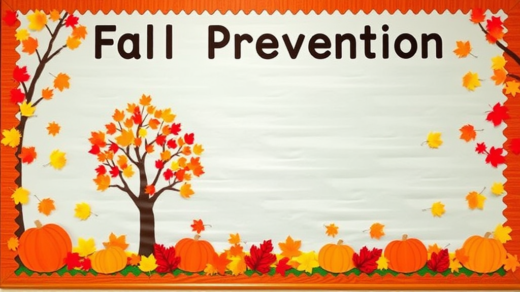 Colorful Fall Prevention Bulletin Board