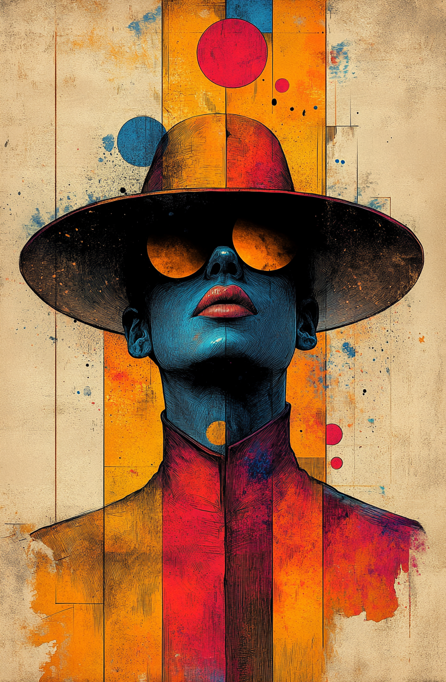 Colorful Hat Drawing in Acclaimed Art Style