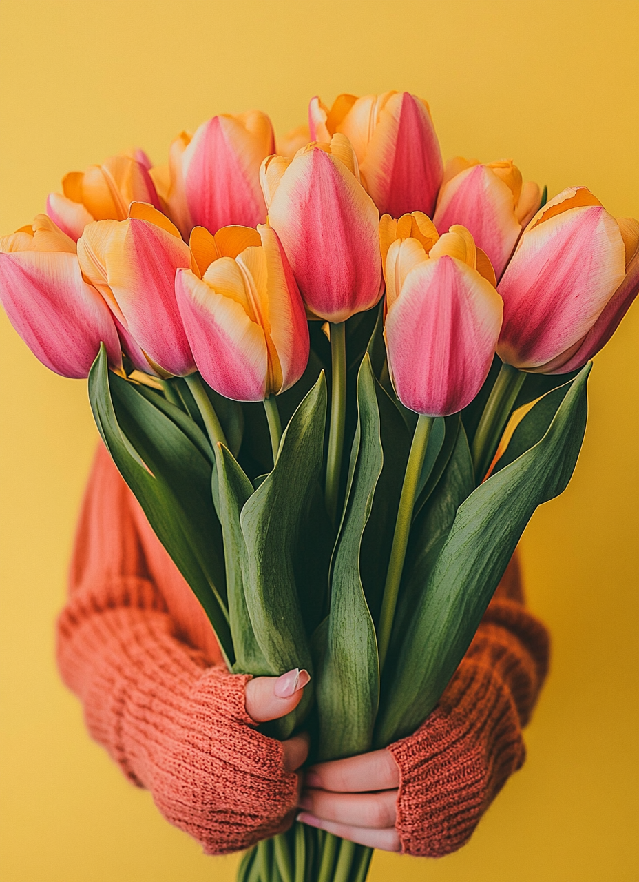 Colorful tulips photographed with Canon EOS R5 camera.