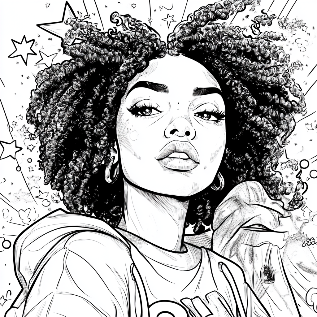 Coloring book: Empowering African American men and women.