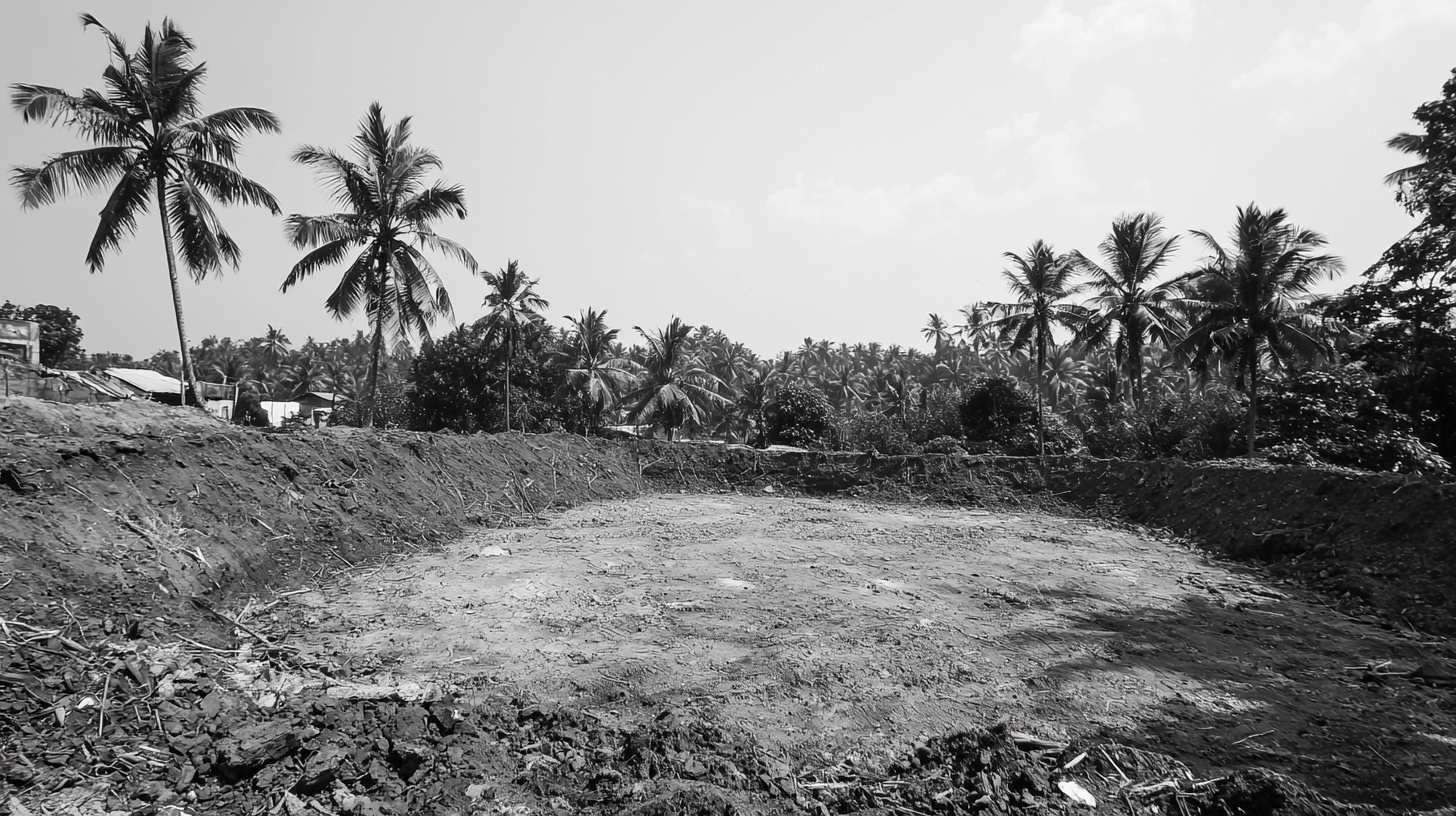 Construction Site on Hill in Kozhikode Village