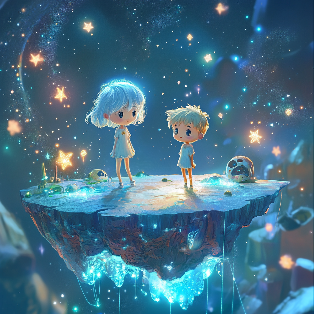 Cosmic Adventure of Luna and Sol on Stardust Island