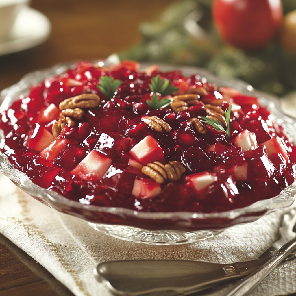 Cranberry Jell-O Salad: Mouthwatering Recipe Inspiration Photo