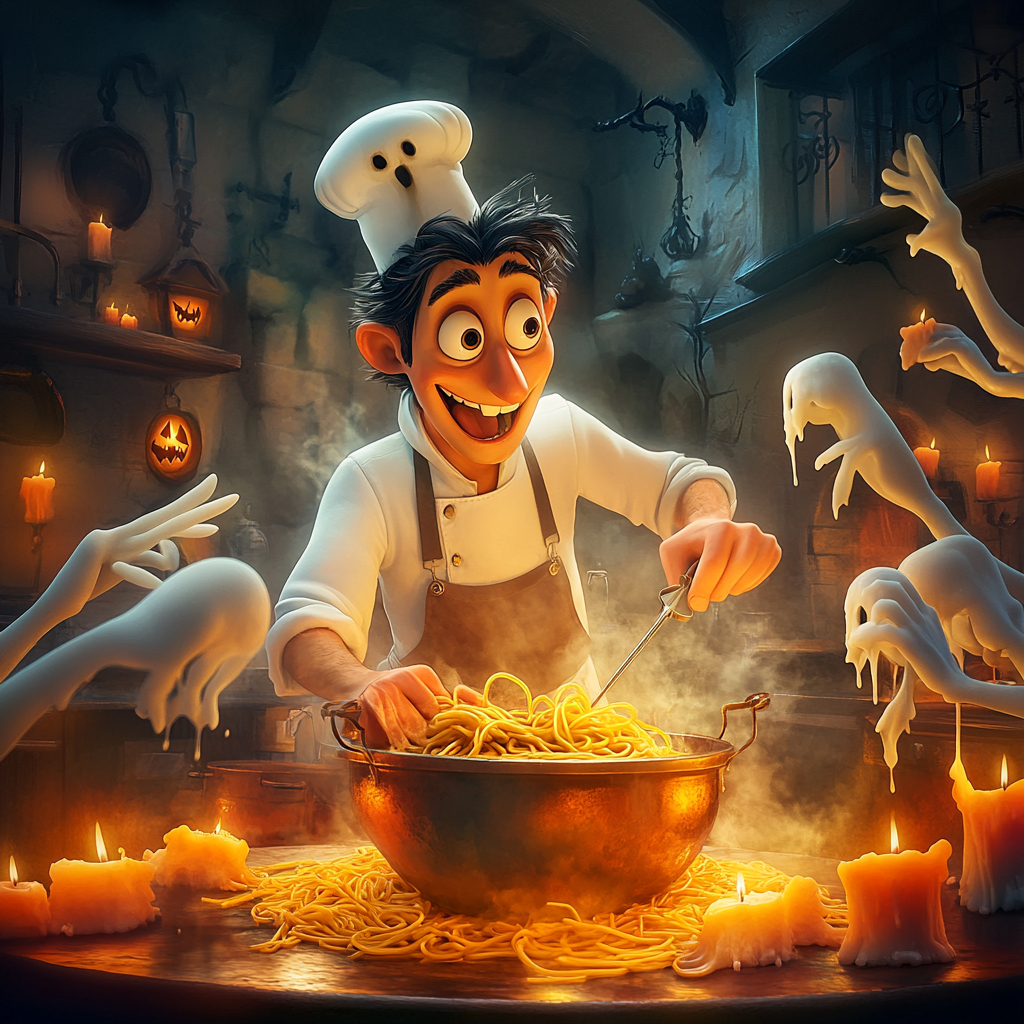 Crazy Chef's Spooky Pasta Cook-off: Disney Movie Poster