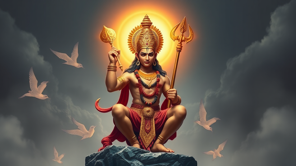 Create an image of Lord Hanuman.