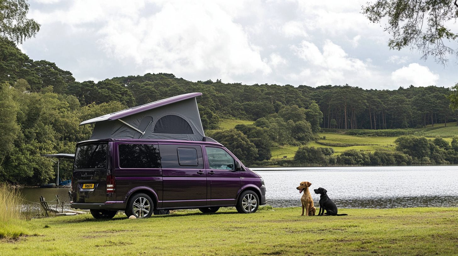 Dark Purple Blackberry Metallic T5 Transporter Camper Van