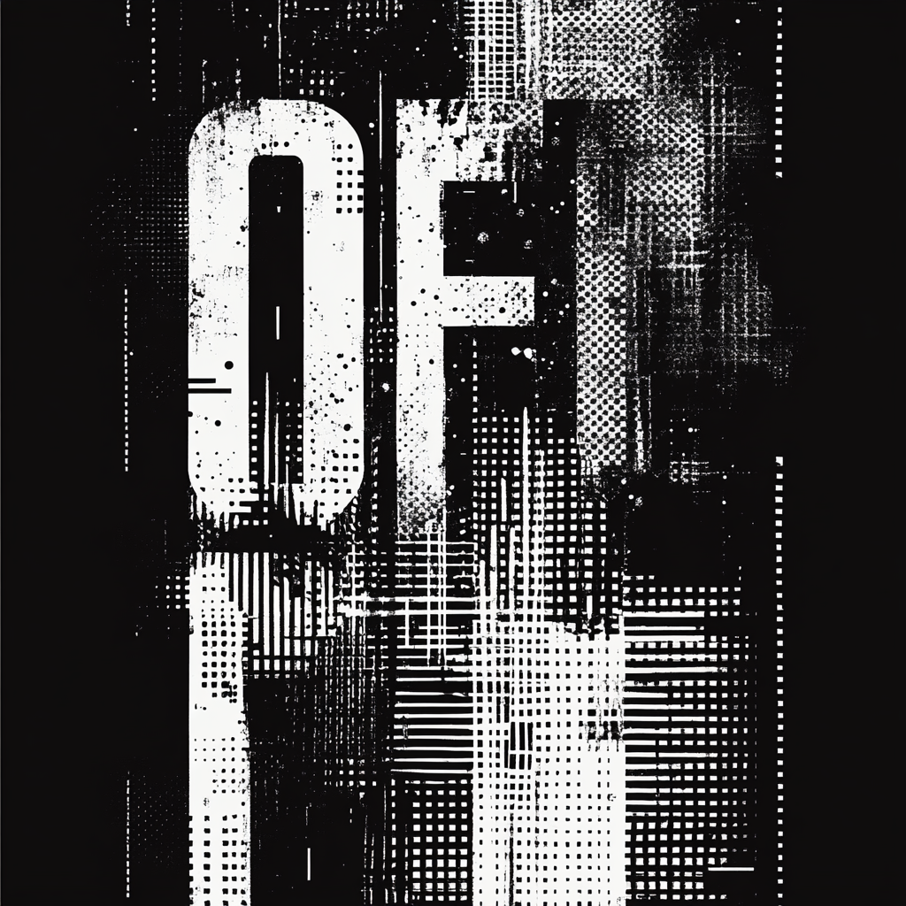 Dark Techno O.F.F.L.I.N.E. Poster 