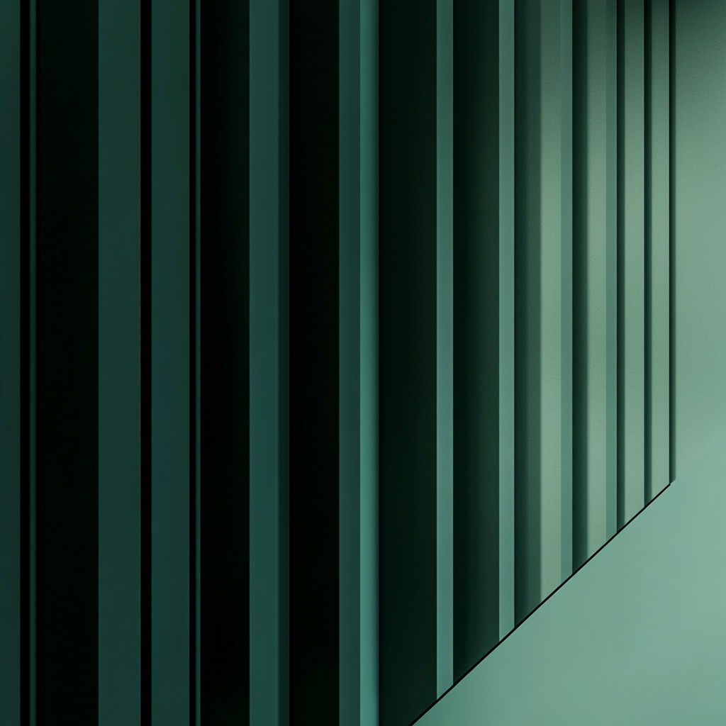 Dark green background with subtle grid lines, creating squares.