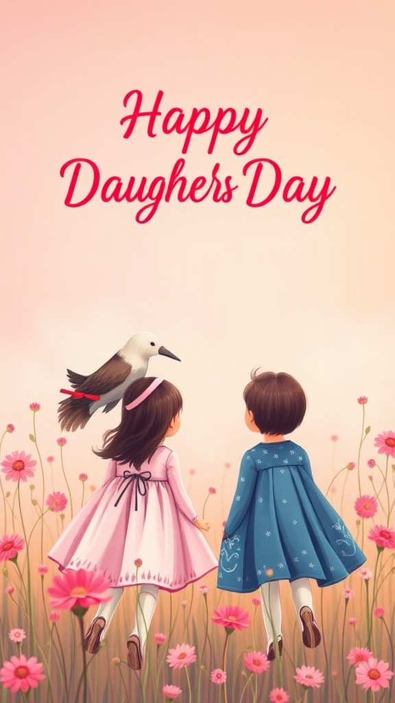 Daughters Day Wishes Celebration Image