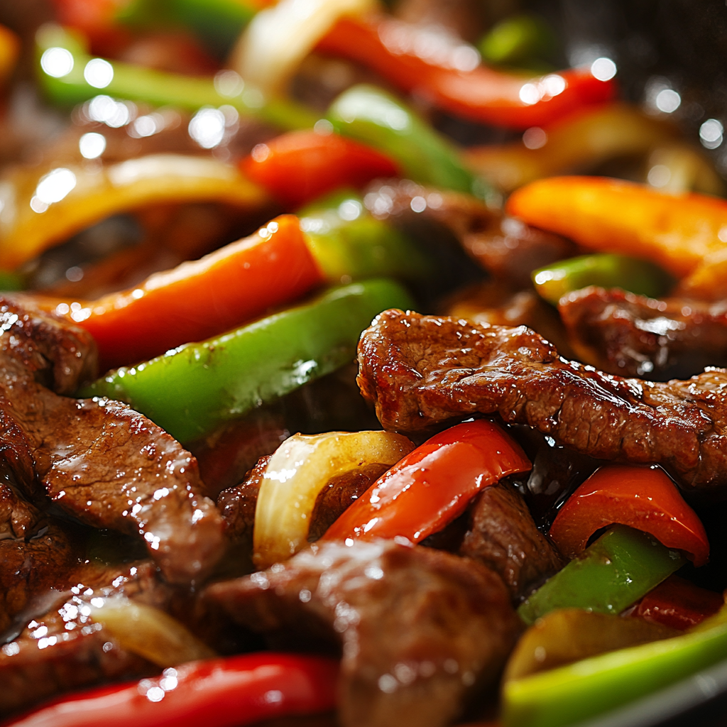 Delicious Chinese Beef Pepper Steak with Savory Sauce