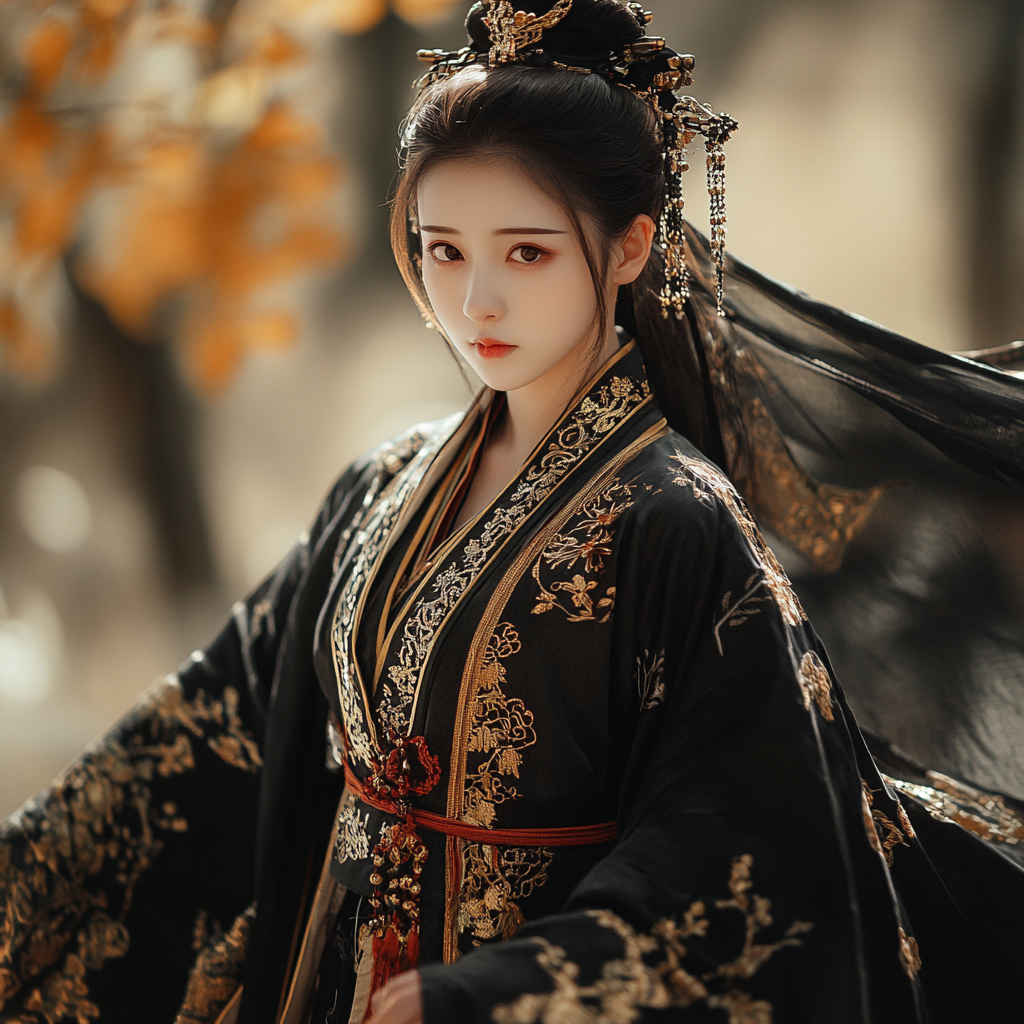 Description of 14-year-old Chinese girl with Tang costume.