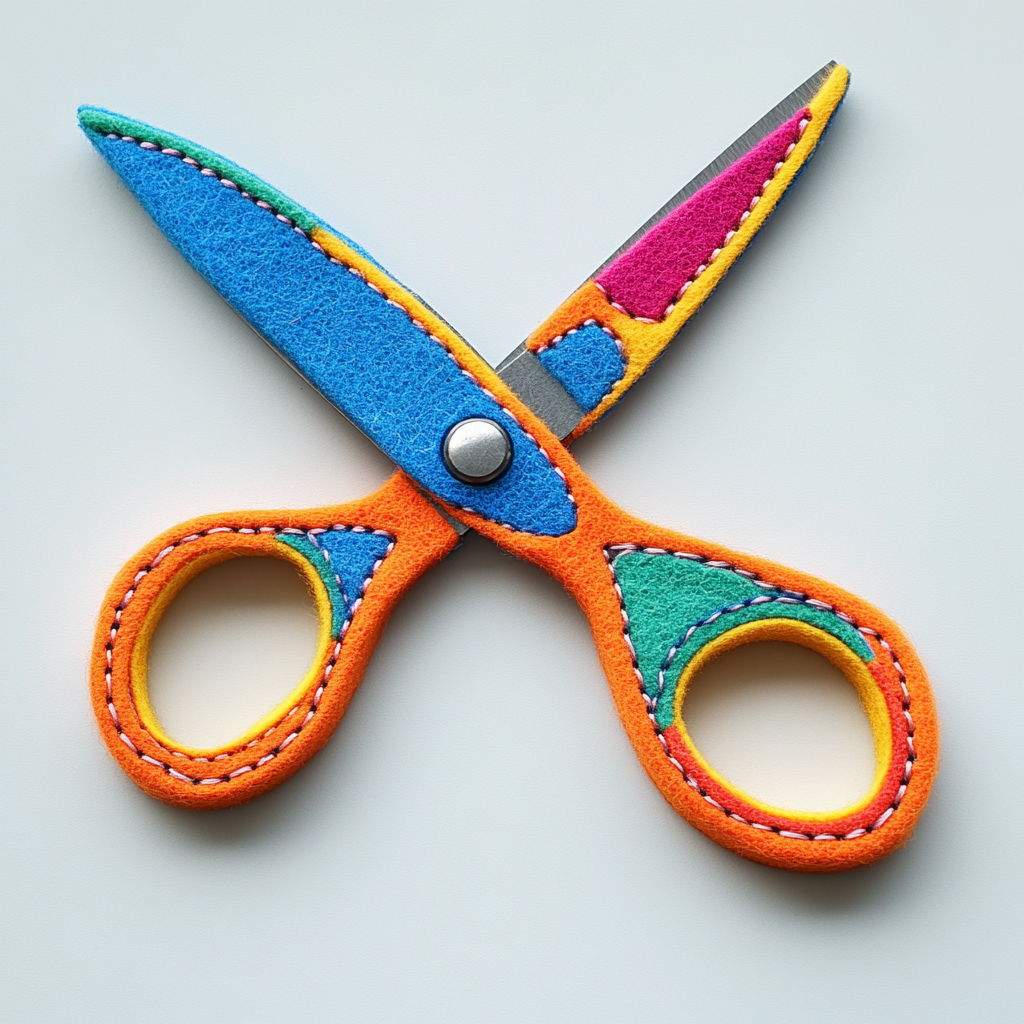 Design felt-based toy with safe, child-friendly details.