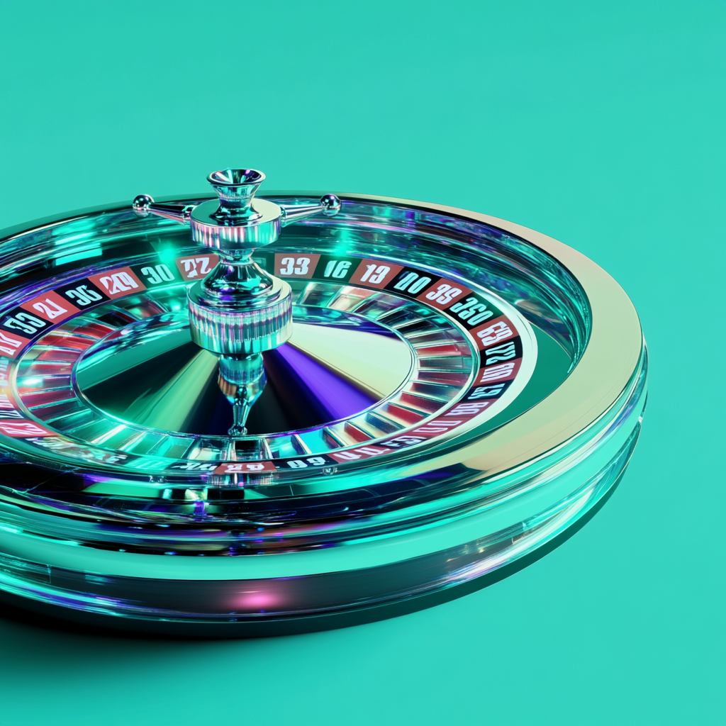 Digital casino roulette wheel with detailed spinning sprites.