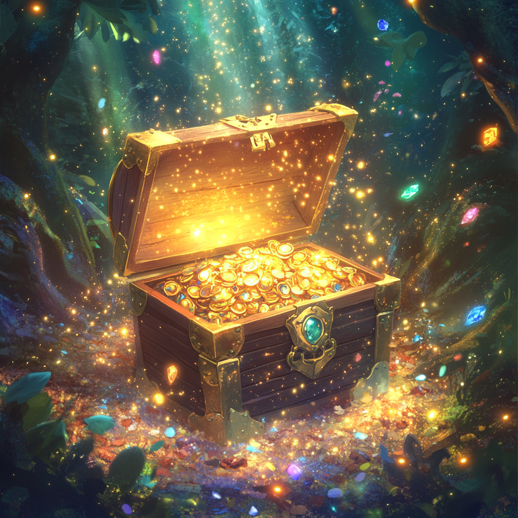 Disney-style Magical Treasure Chest Portrait for Smartphone 