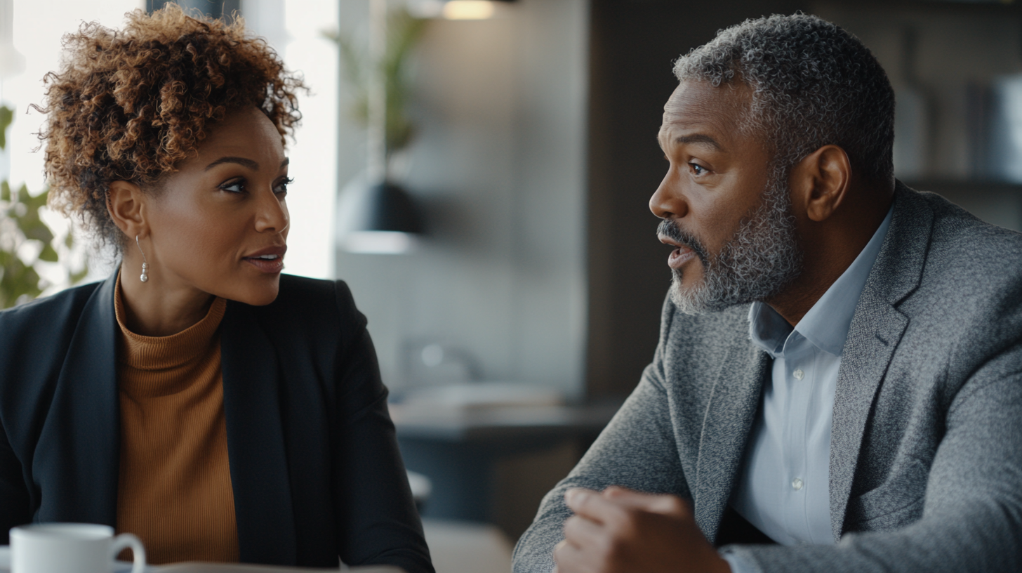 Diverse Executives in Confident Conversation