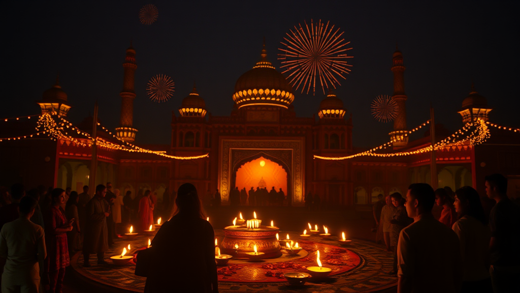 Diwali, the festival of light celebration image.