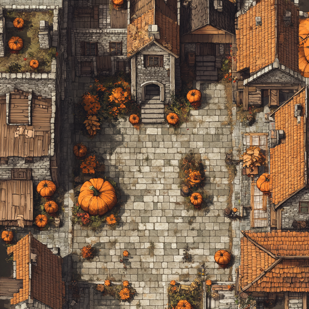 Dungeons & Dragons Town Square Harvest Festival Map