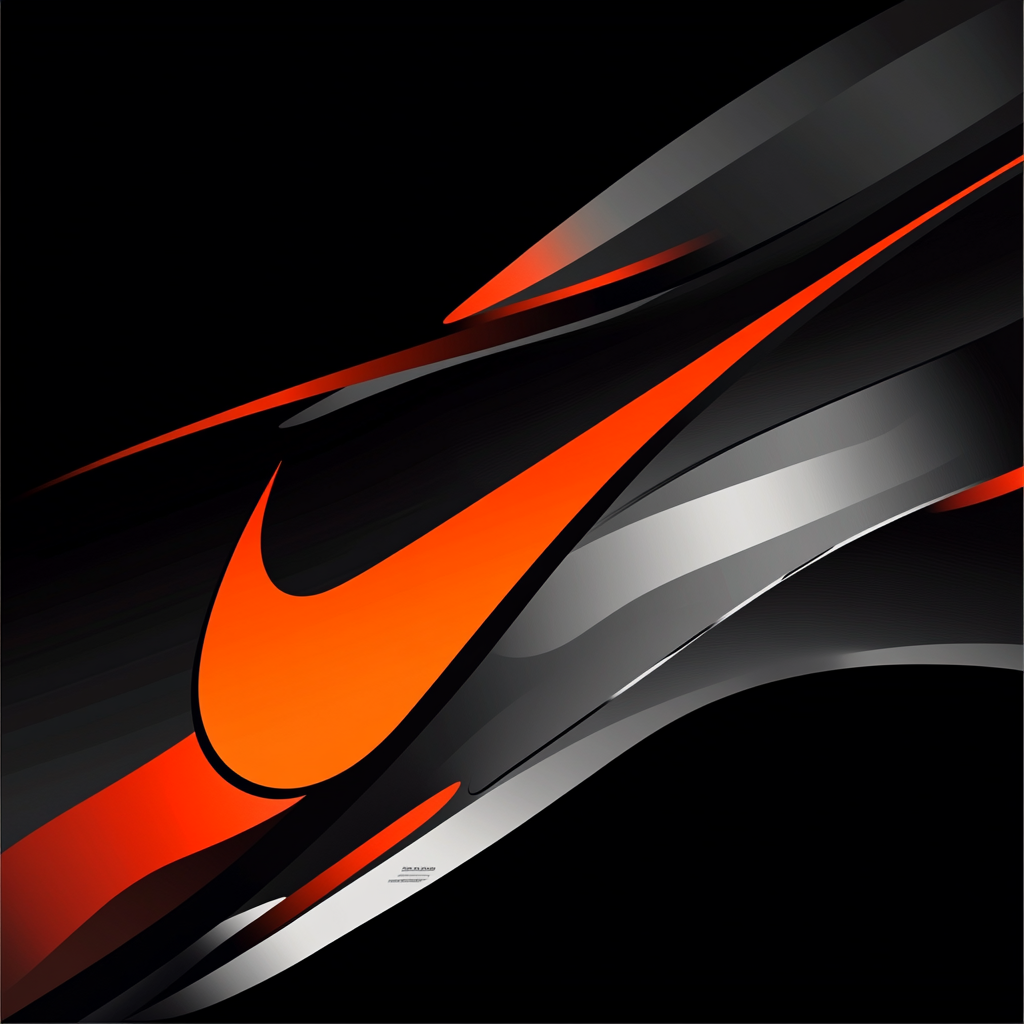 Dynamic, athletic, innovative, sleek, bold, pitch black background. Orange accent.