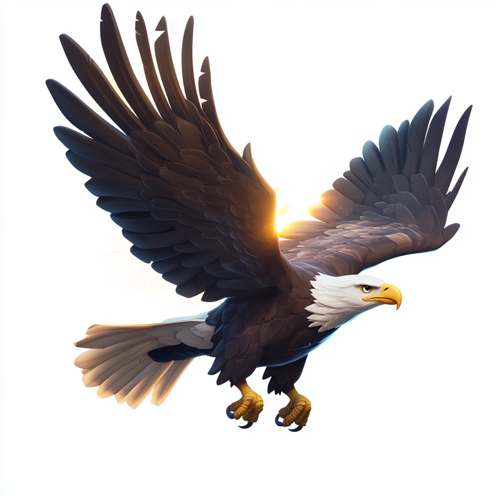 Eagle Soaring in Sunset: Slot Game Icon