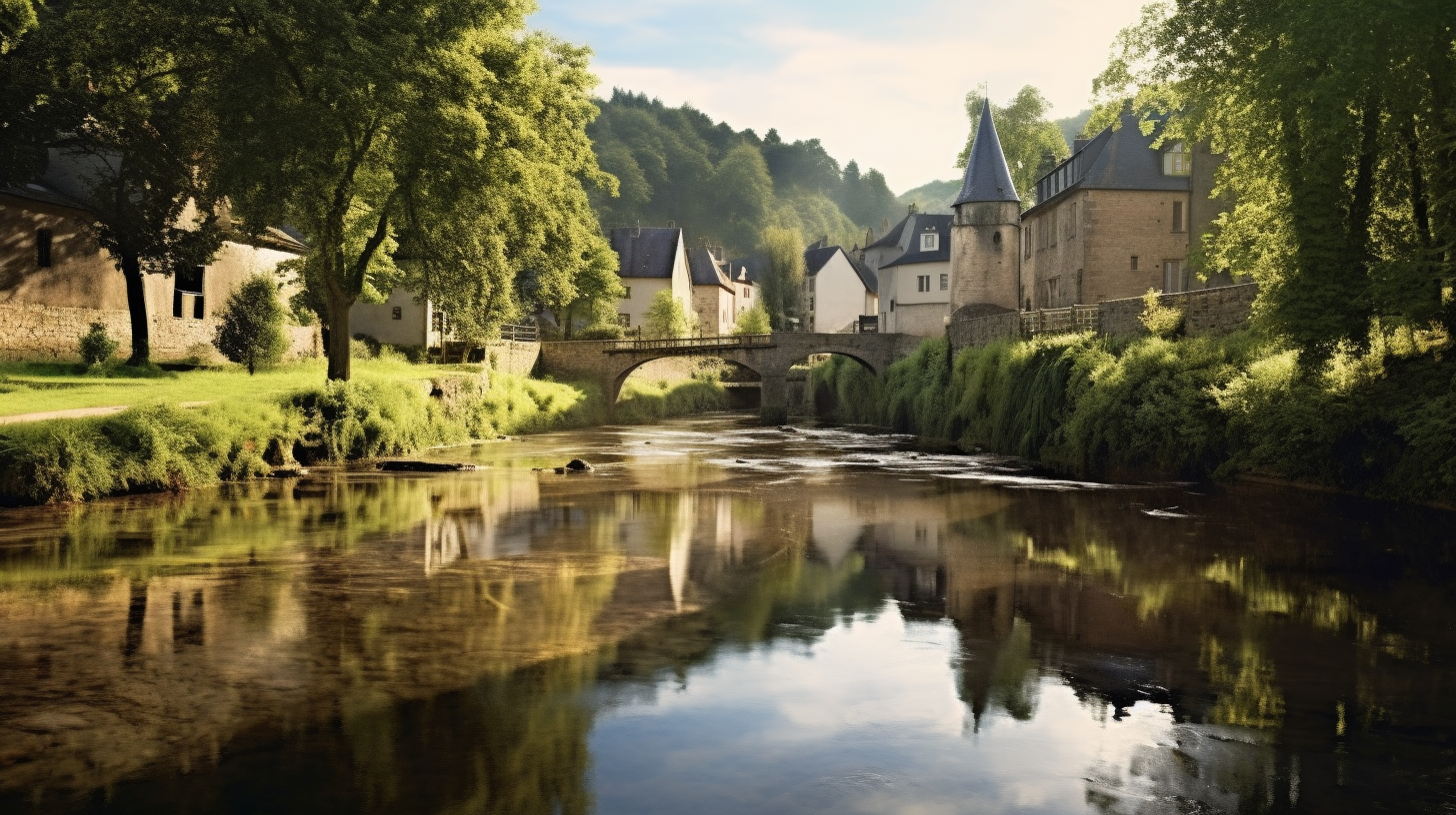 Early Morning at the Esch-sur-Sûre River, Luxembourg