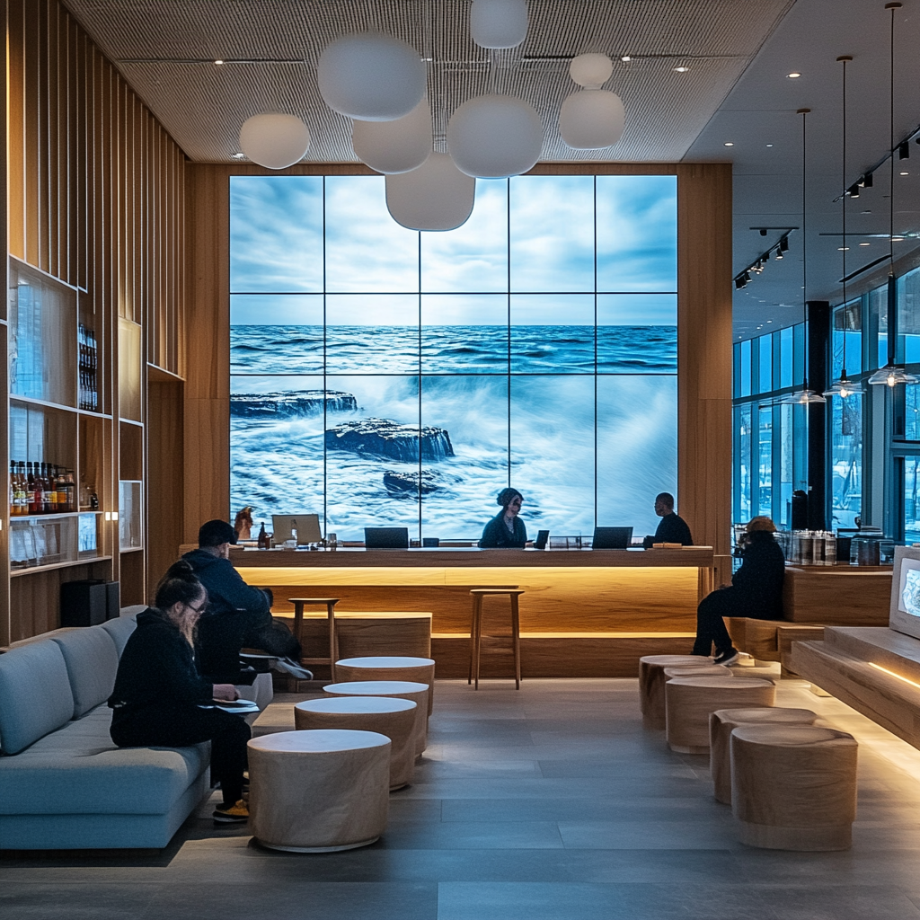 Eastern Canada Lounge with Atlantic Seaside Ambiance. Digital Eco-Library.