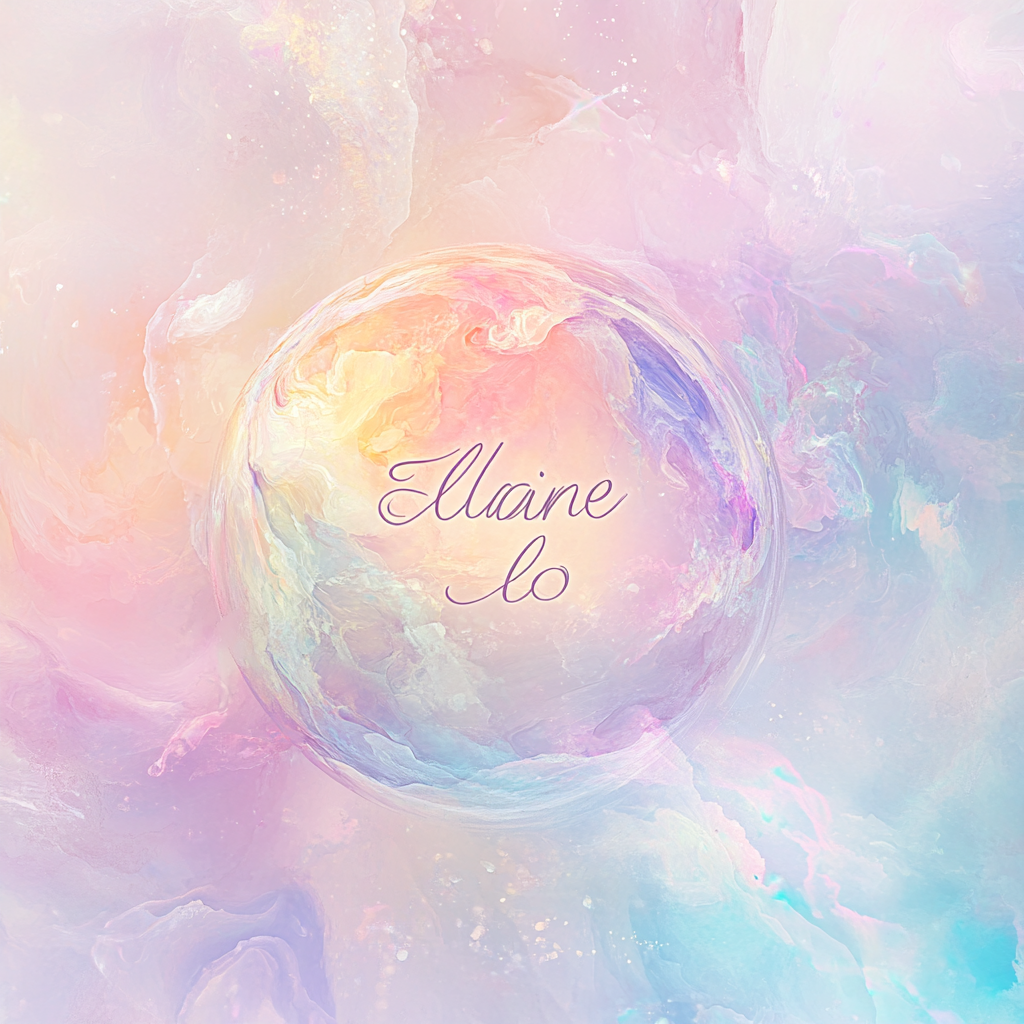 Elaine Lo Portfolio: Dreamy Watercolor 3D Name Art