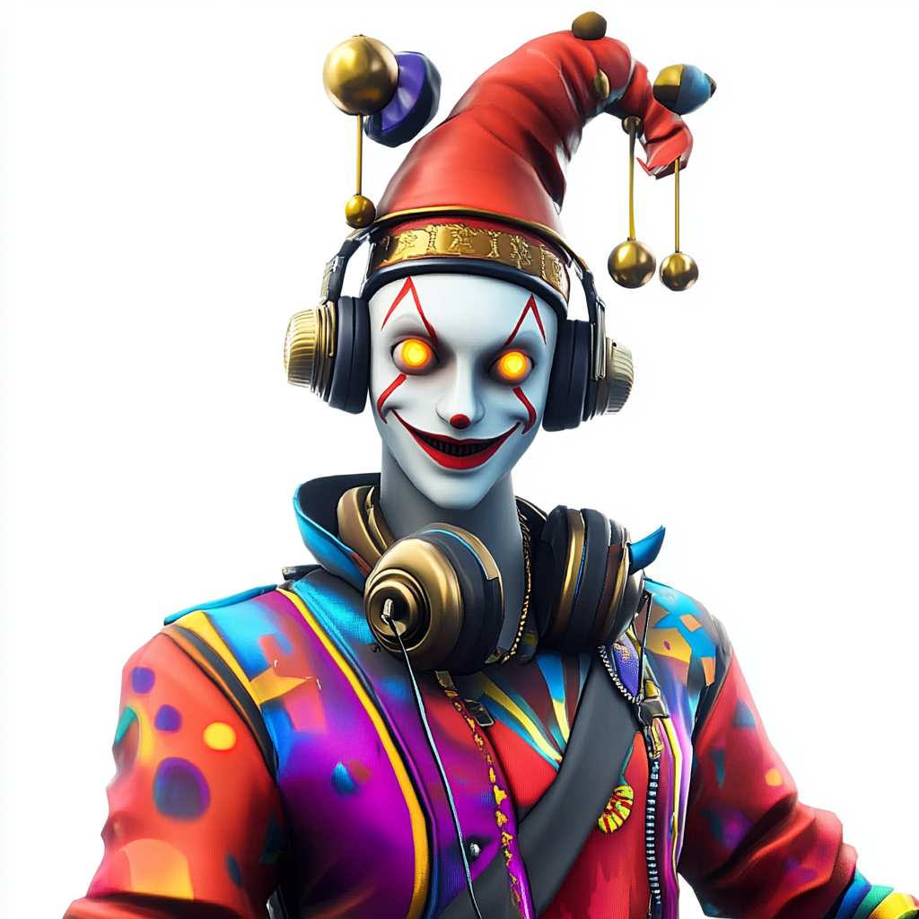 Electronica DJ Jester Reimagined as Fortnite Character