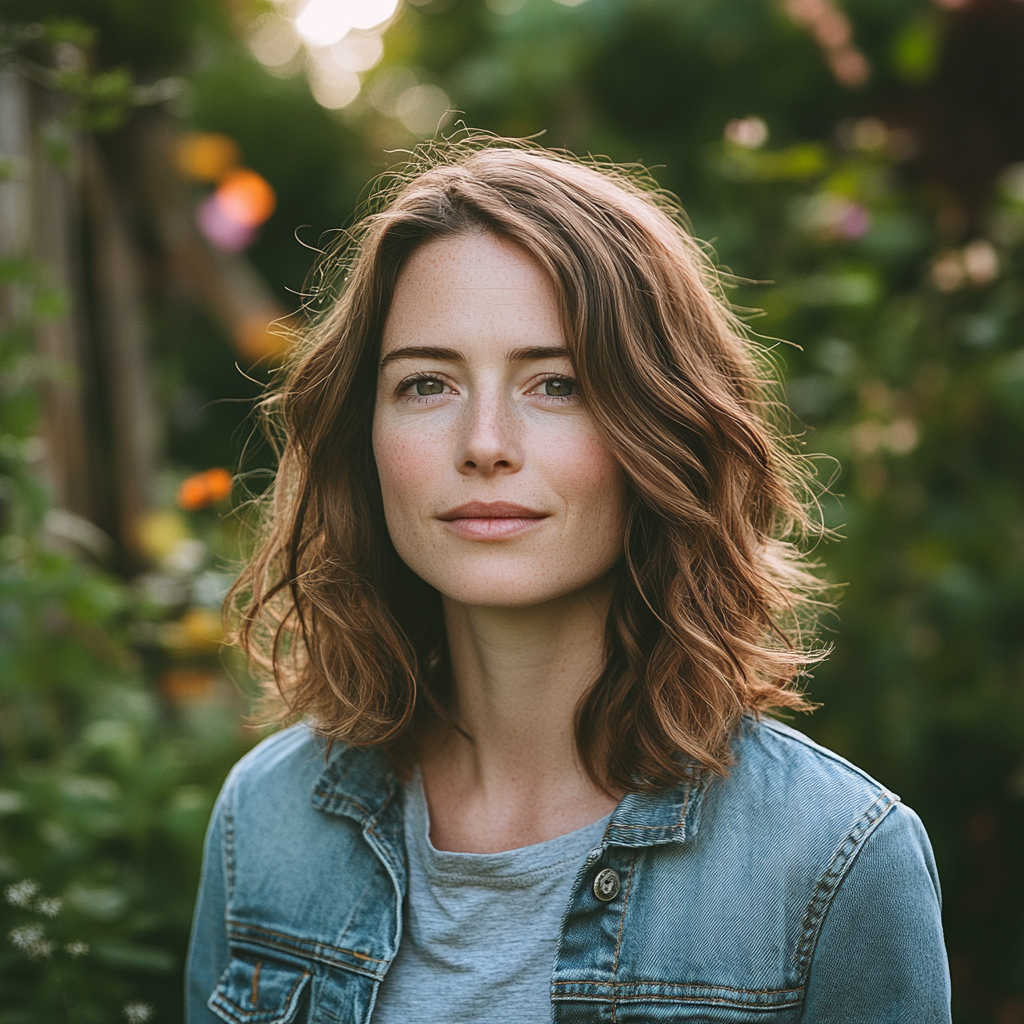 Emma Lewis in Her Sunlit, Eco-Friendly Garden