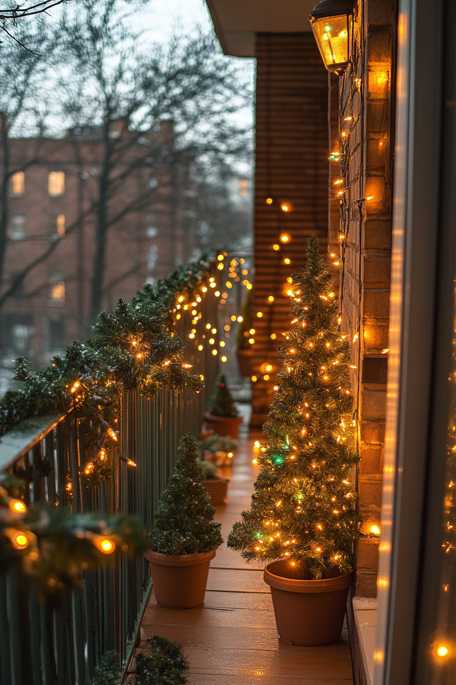 Christmas Balcony Decor