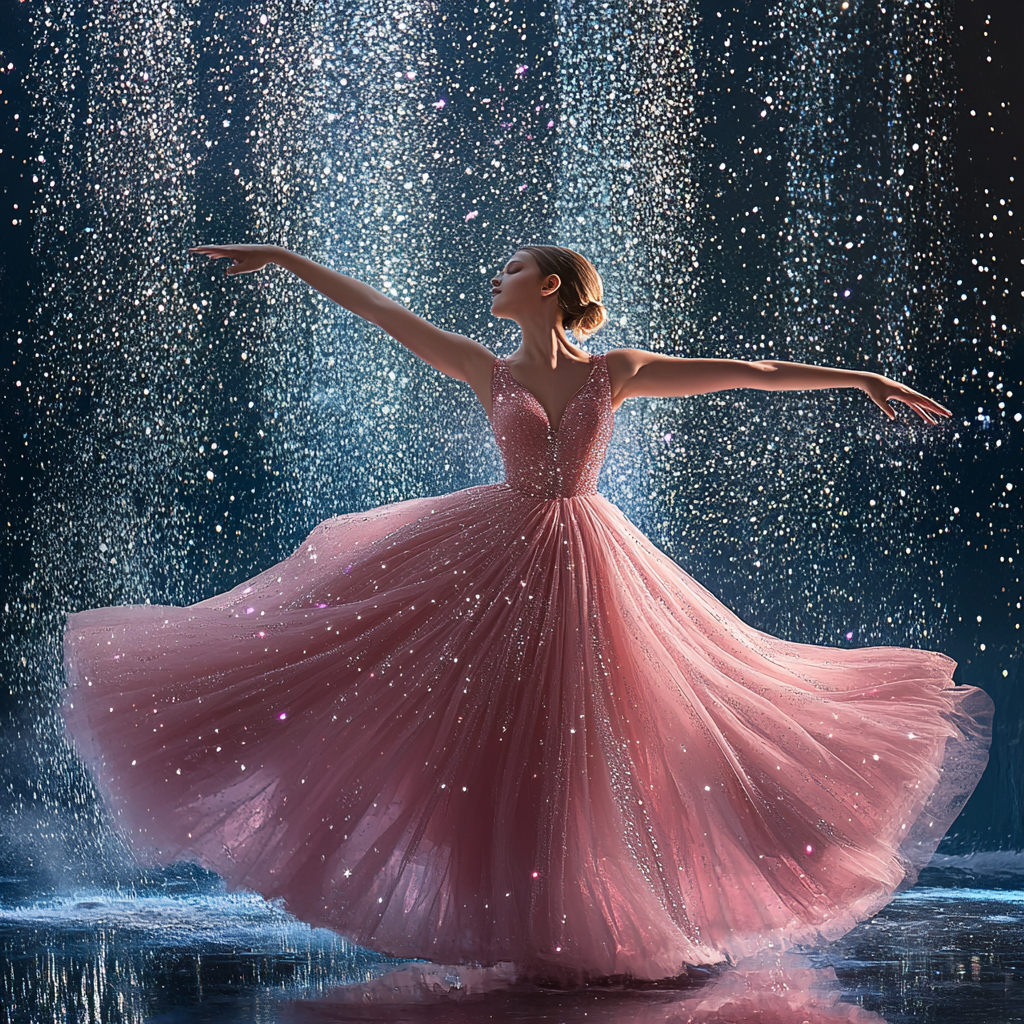 Enchanting Dancer in Pink Tulle Dream World