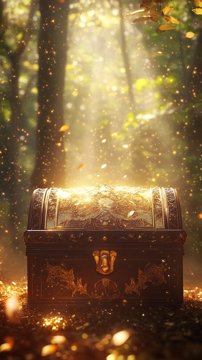 Enchanting Disney-inspired Treasure Chest in Enchanted Forest