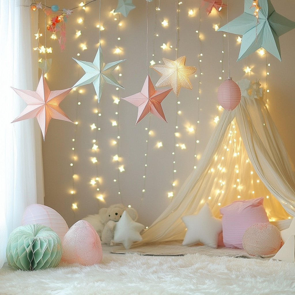 Starry Fairy Lights Room