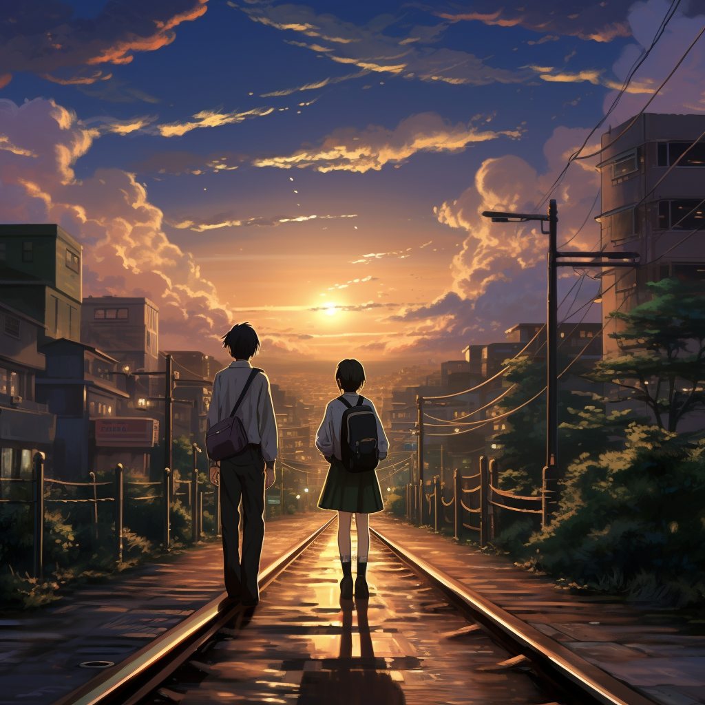 Eternal Journey Japanese War Makoto Shinkai-Style