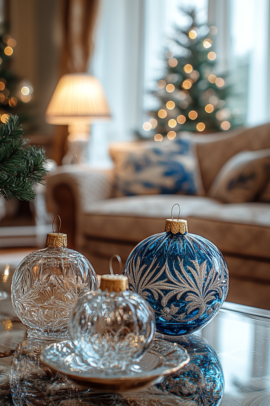 European Style Christmas Decor with Czech Glass Ornaments