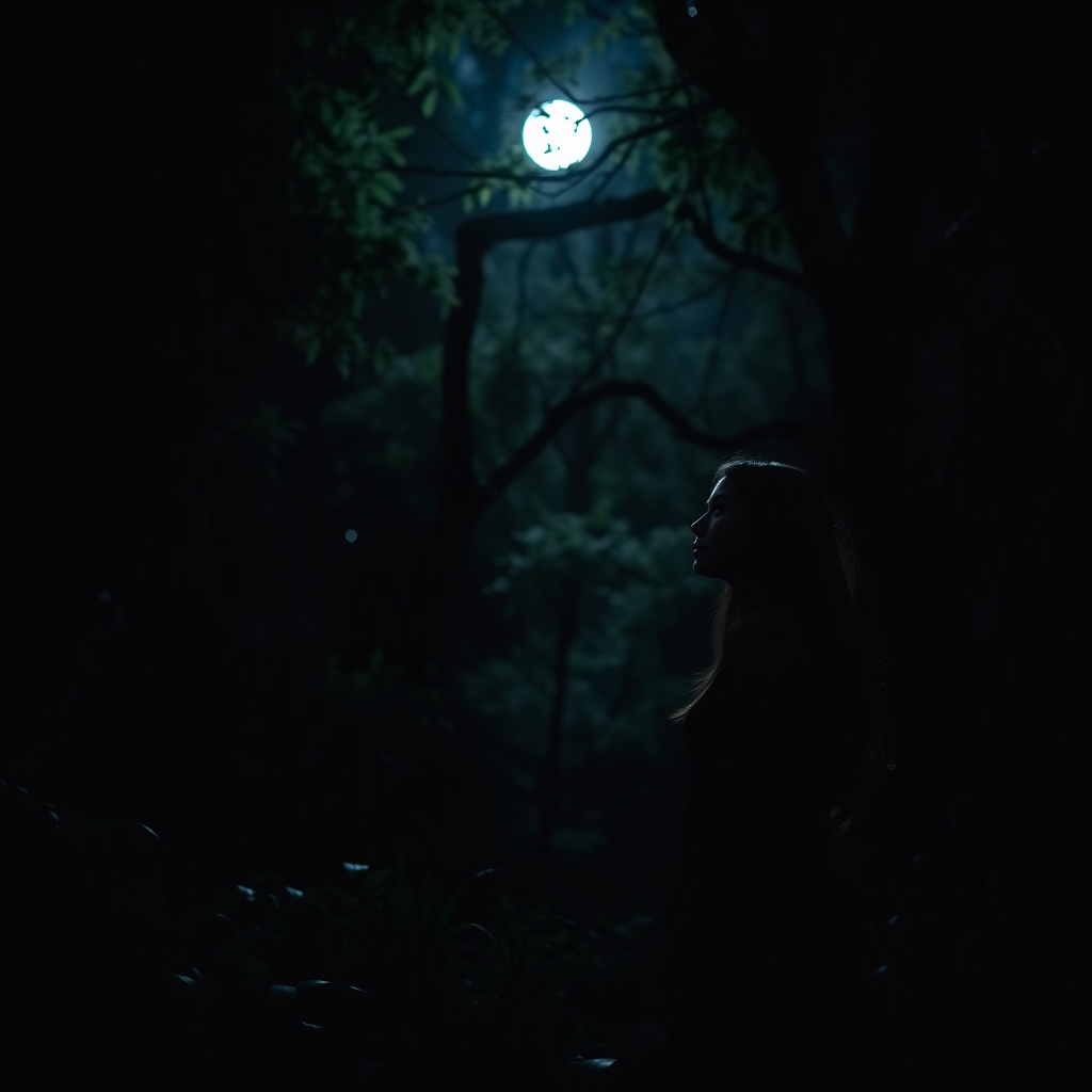 Eva in Garden of Eden Moonlight, Sony A7S III, 85mm Lens