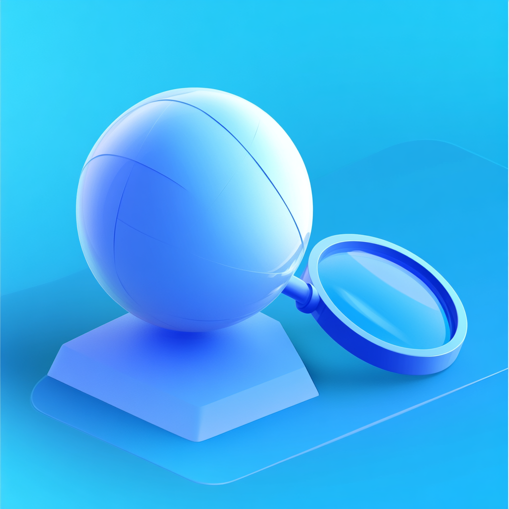 Exploring Knowledge: Colorful Globe on Blue Background