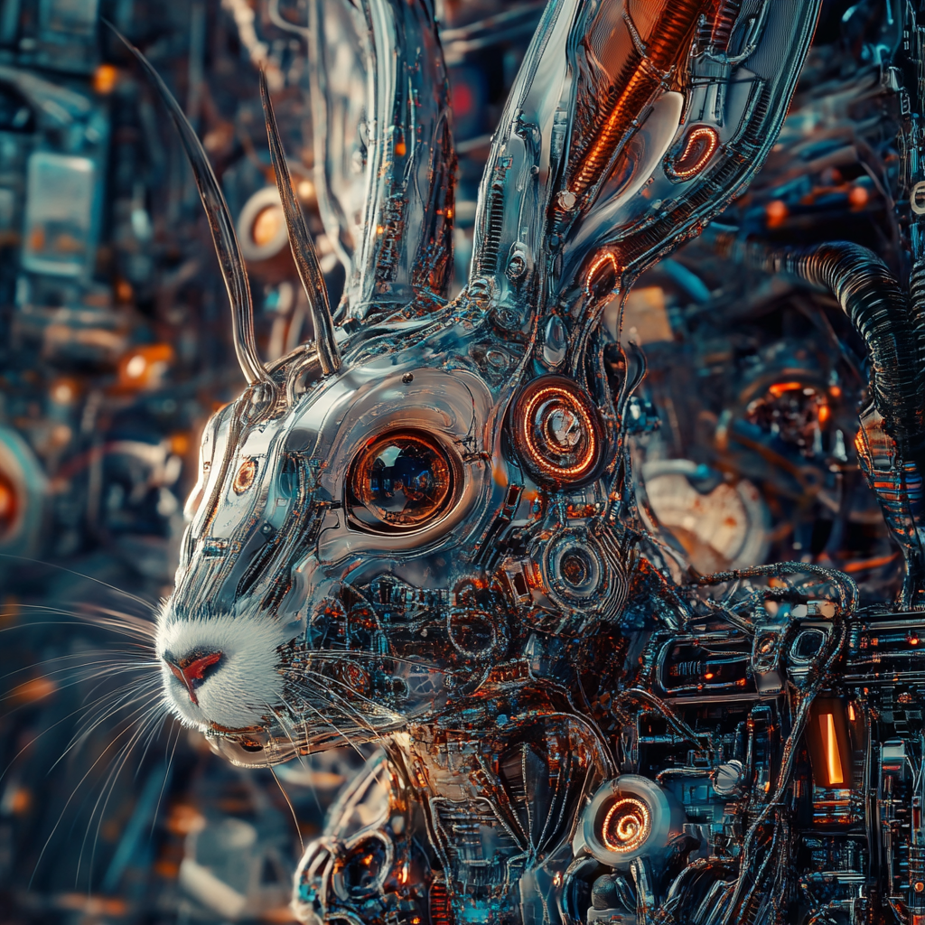 Exploring futuristic cyber rabbit hole in ultra HD