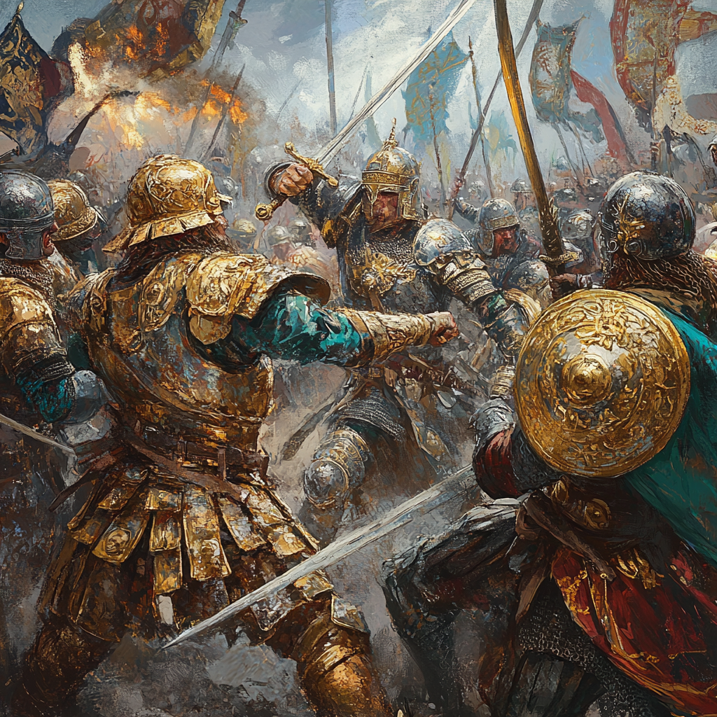 Fantasy Battle: Roman-Mongolian vs English-Germanic Knights